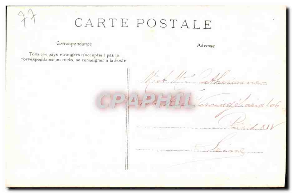 Forêt de Fontainebleau — La Tortue d'Apremont — E.L.D. éditeur, n° 160 — Rückseite