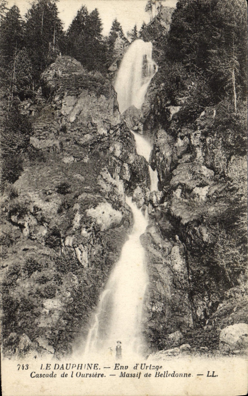 Cascade de l'Oursière — Massif de Belledonne — LL. — N° 743