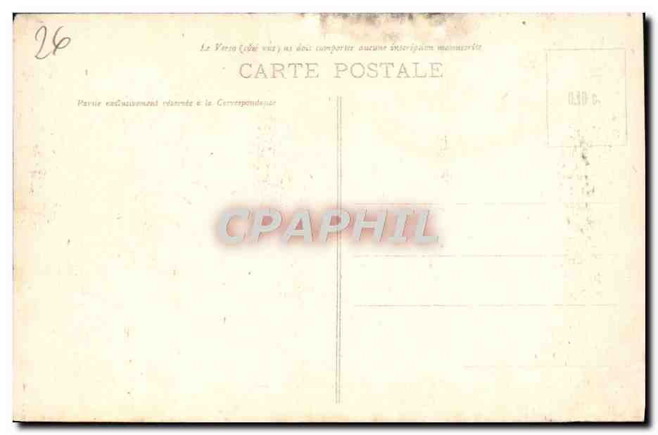 CPA Le Drome Goulets Interieur Du Tunnel de la roche fendue  — Rückseite