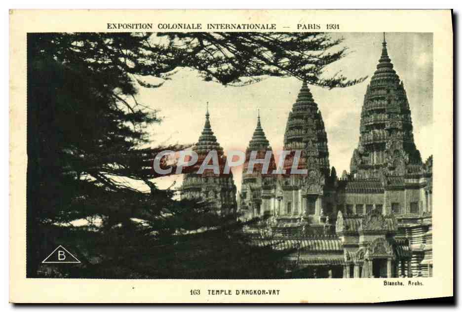 CPA Paris Exposition coloniale Internationale 1931 Temple D'Angkor Vat