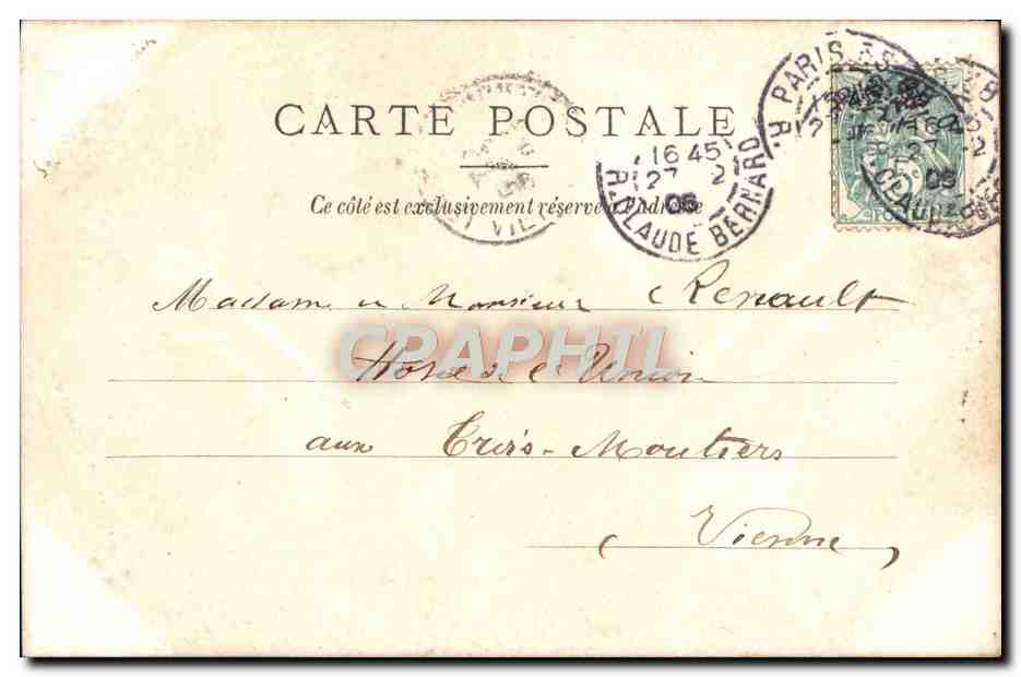 Bonnemaison — Käsemann — Photographie & Druck. Goupil & Cie — Rückseite