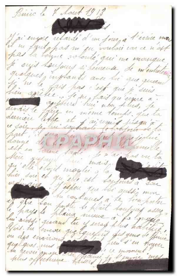 CPA Fantaisie Fleurs — Rückseite