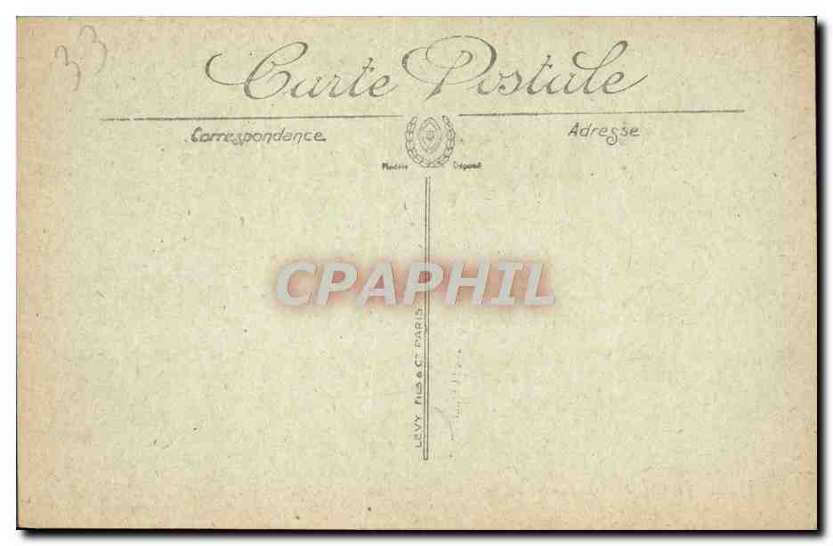 CPA Bordeaux Monument des Girondins  — Verso