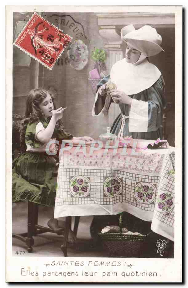 CPA Fantaisie Femme Nurse Enfant 