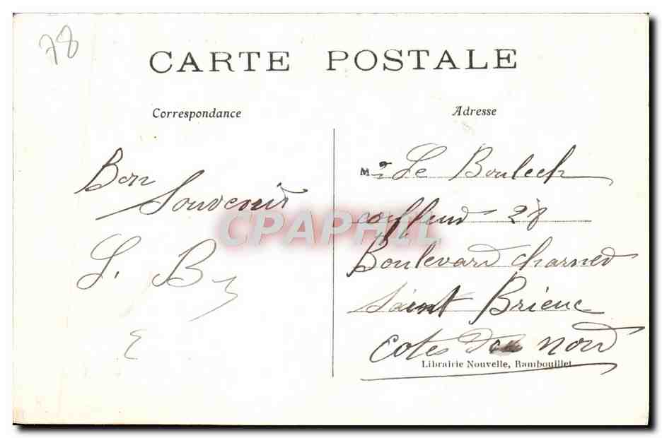 Château de Rochefort-en-Yvelines — Vue prise des Promenades — S.-&-O. n°189 — Rückseite