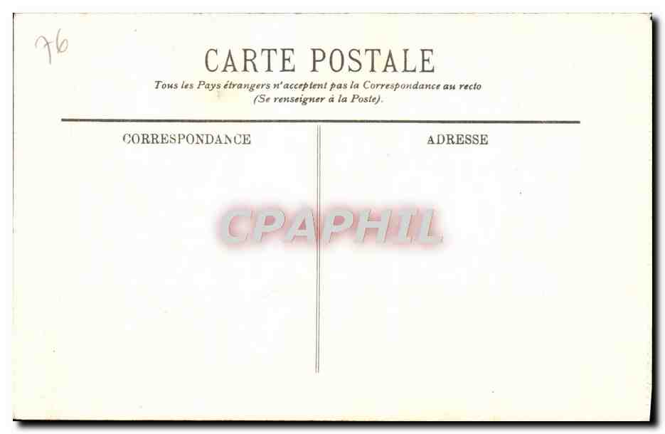 CPA Rouen La Cour De I'Hotel De Bourgtherouide — Verso
