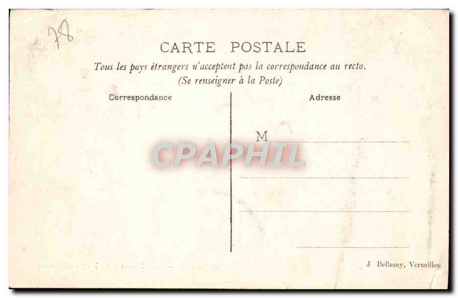 CPA Versailles Petit Trianon Le Temple De I'Amour — Verso
