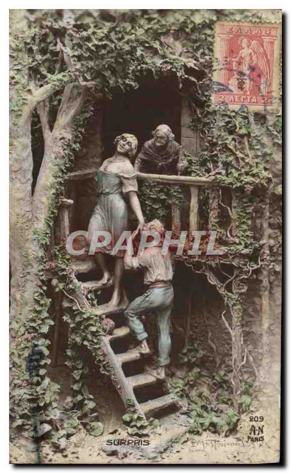 Scène de surprise dans une grotte — éditeur A.N. Paris, n° 209
