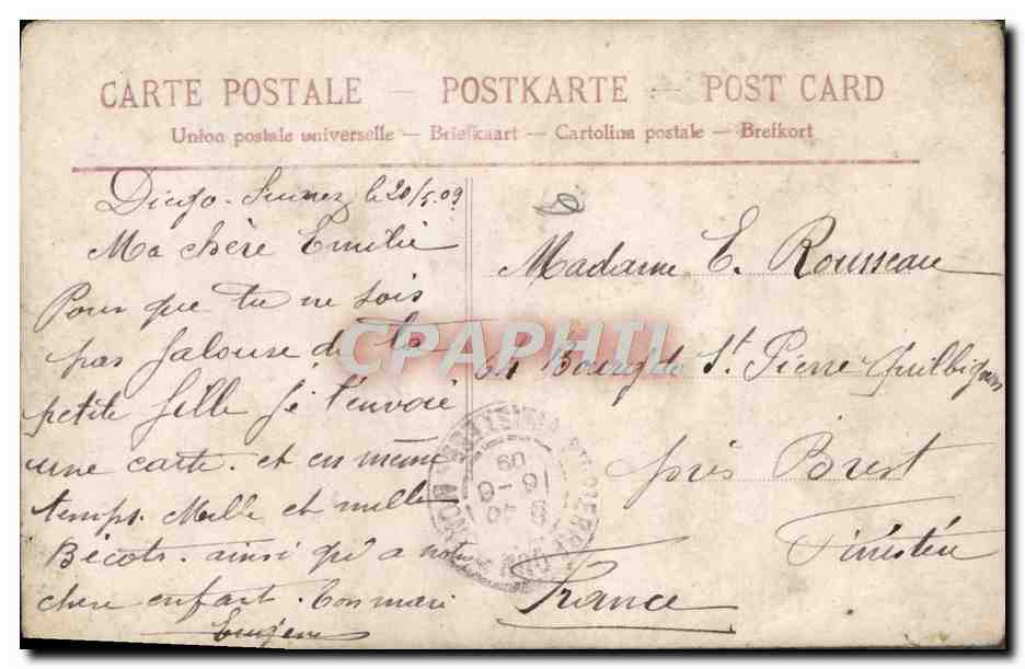 CPA Fantaisie Femme  — Verso