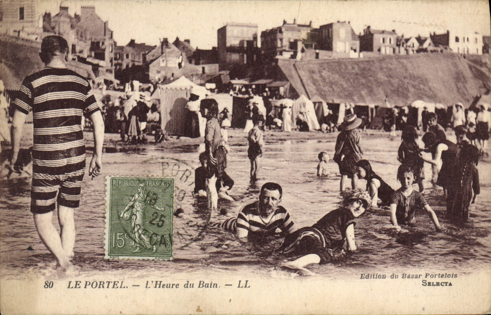 Le Portel — L'Heure du Bain — Édition du Bazar Portelois SELECTA