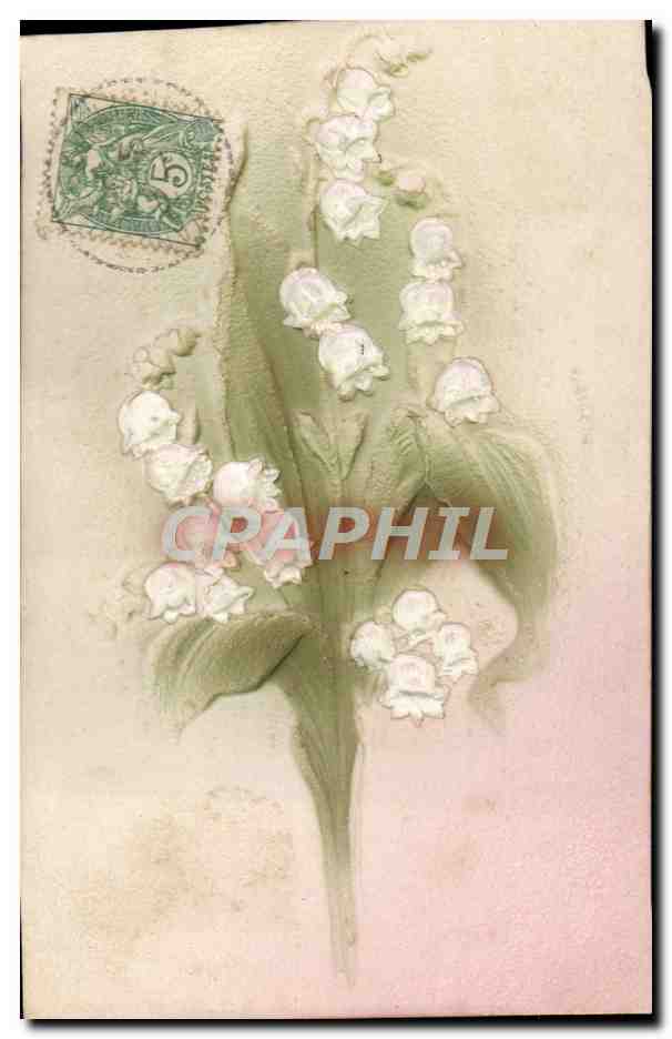 CPA Fantaisie Fleurs Muguet