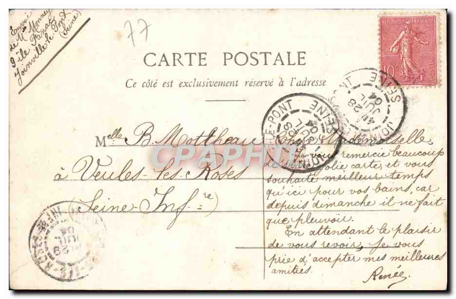 La Boucle de la Marne — vue prise du Pont de Journacelle — G.I. — Reverso