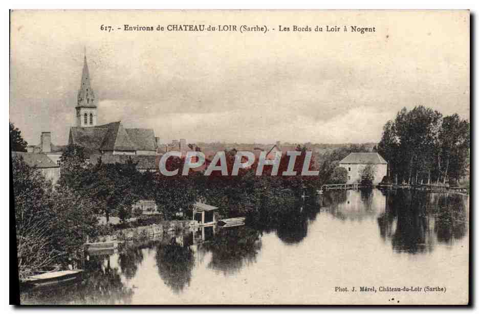 CPA Environs de Chateau Du Loir Les Bords Du Loir a Nogent