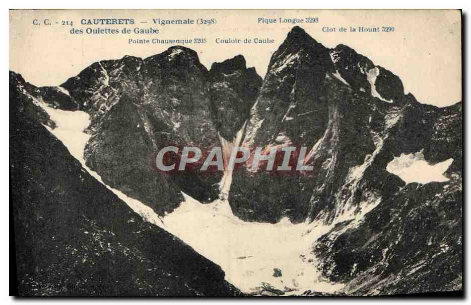 CPA Cauterets Vignemale des Oulettes de Gaube 