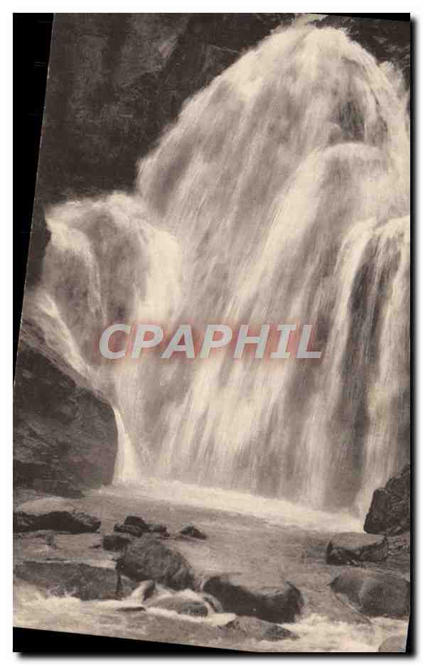 Cascade de Berberine près du Châtelard — Ligne Martigny-Chamonix — Louis Burgy & Cie, Lausanne