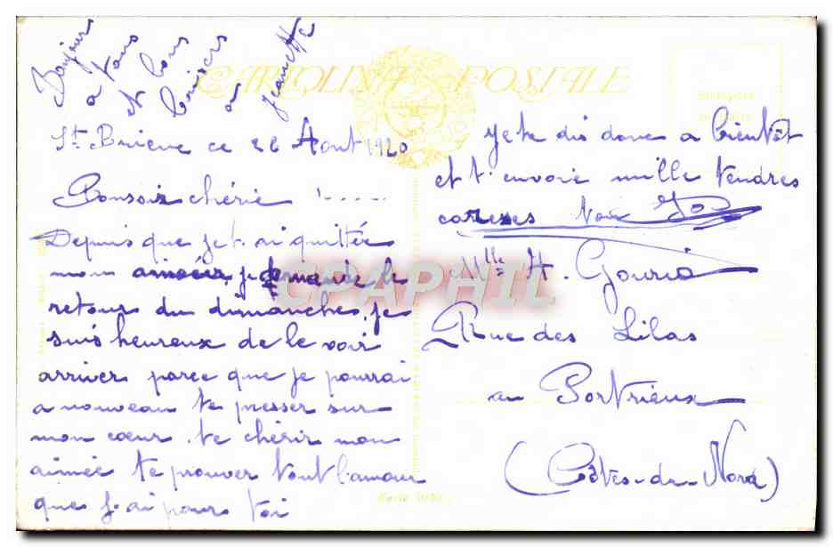 CPA Fantaisie Femme — Verso