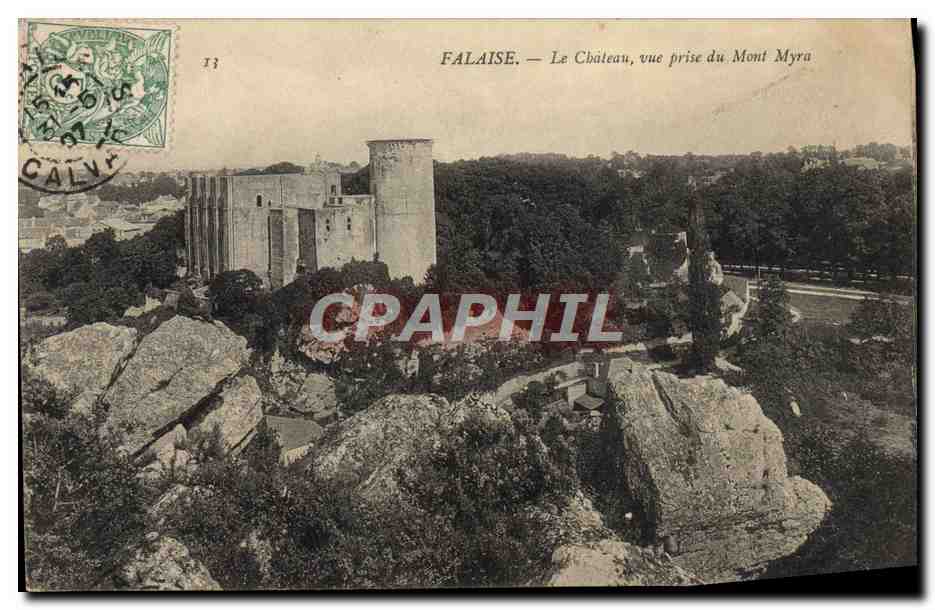 Falaise — Le Château, vue prise du Mont Myra — éditeur inconnu, n° 11