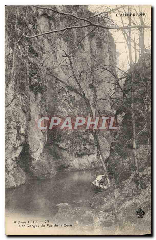 CPA Vic Sur Cere Les Gorges Du Pas De La Cere