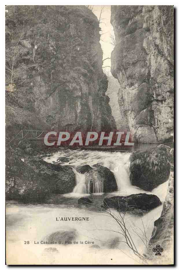 CPA L'Auvergne La Cascade Du Pas De La Cere