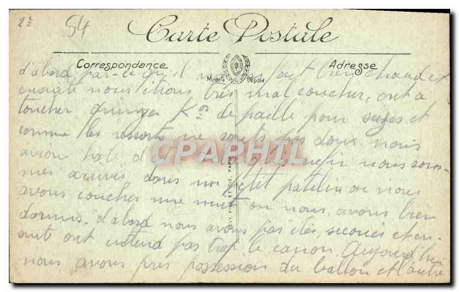CPA Luneville L'Eglise Saitn Jacques — Verso