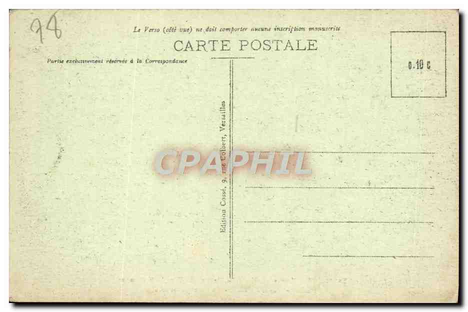 CPA Versailles Hameau De Marie Antoinette Le temple de l'amour — Verso