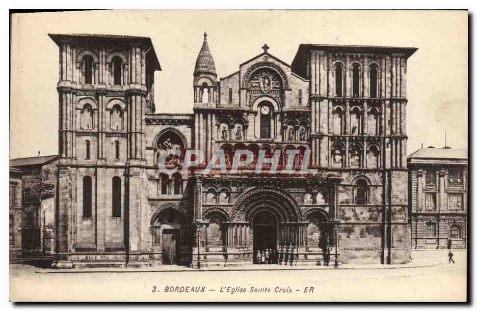 CPA Bordeaux L'Eglise Sainte Croix
