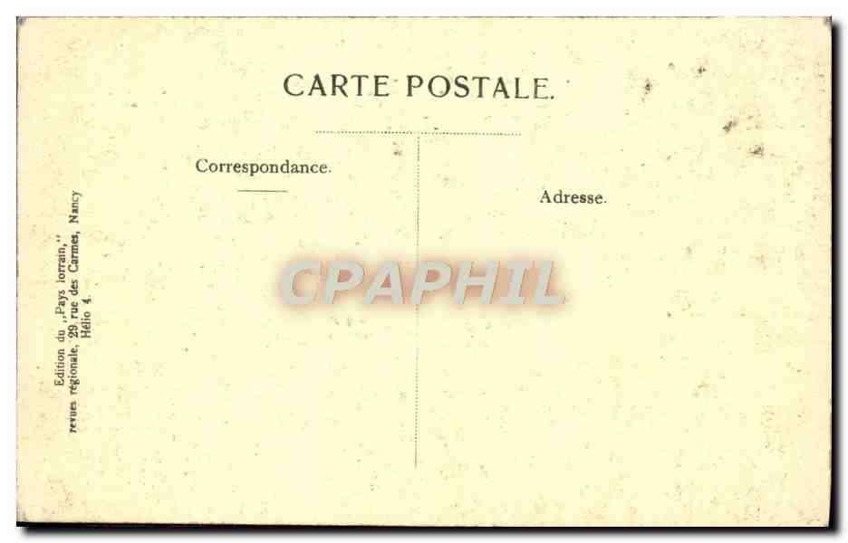CPA Nancy Tombeau De Philippe de Gueldres Ligier Riehier — Verso