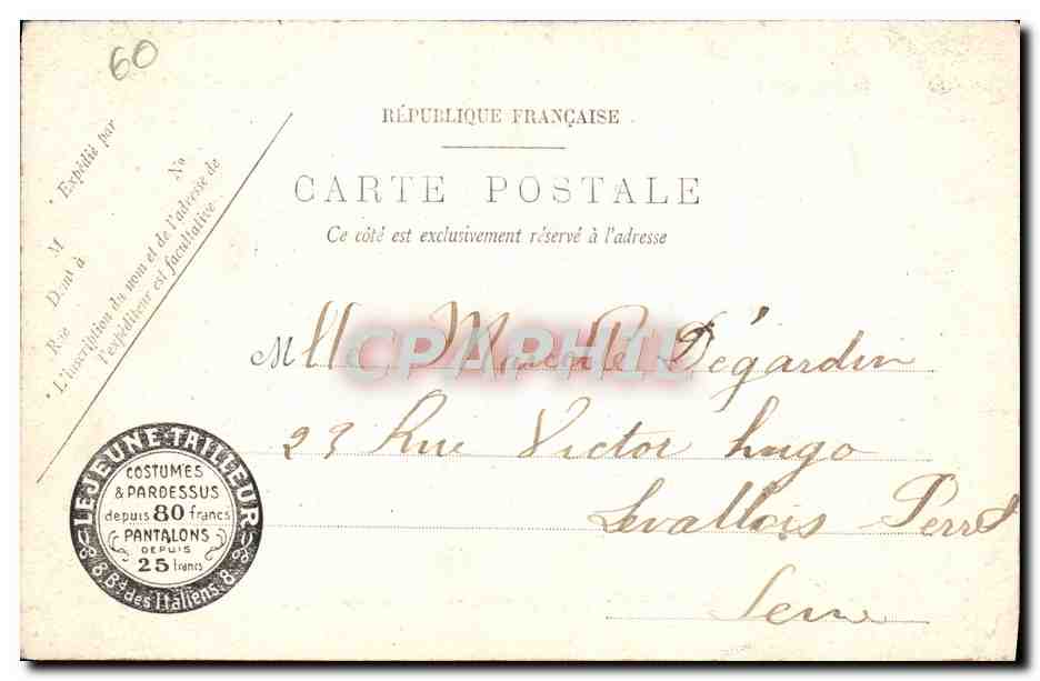 Château de Chantilly — Les Appartements — La Chambre — LL. — Verso