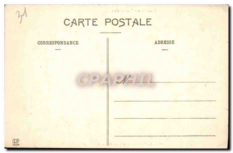 CPA Musee de Toulouse La Madeleine De Henner — Verso