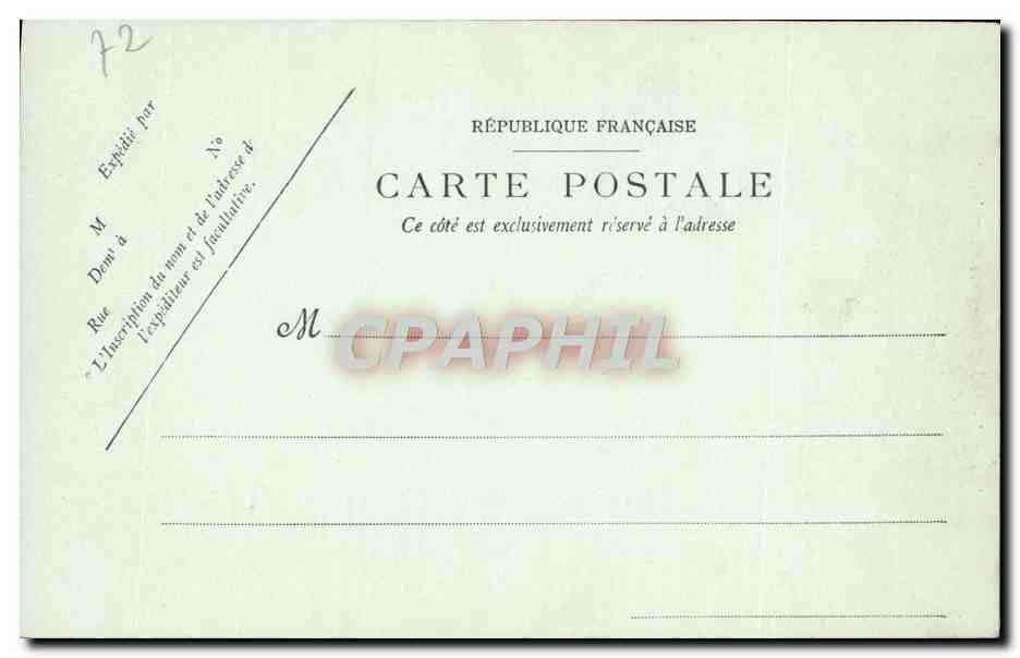 CPA Le Mans Le Monument De Chanzy Militaria — Rückseite