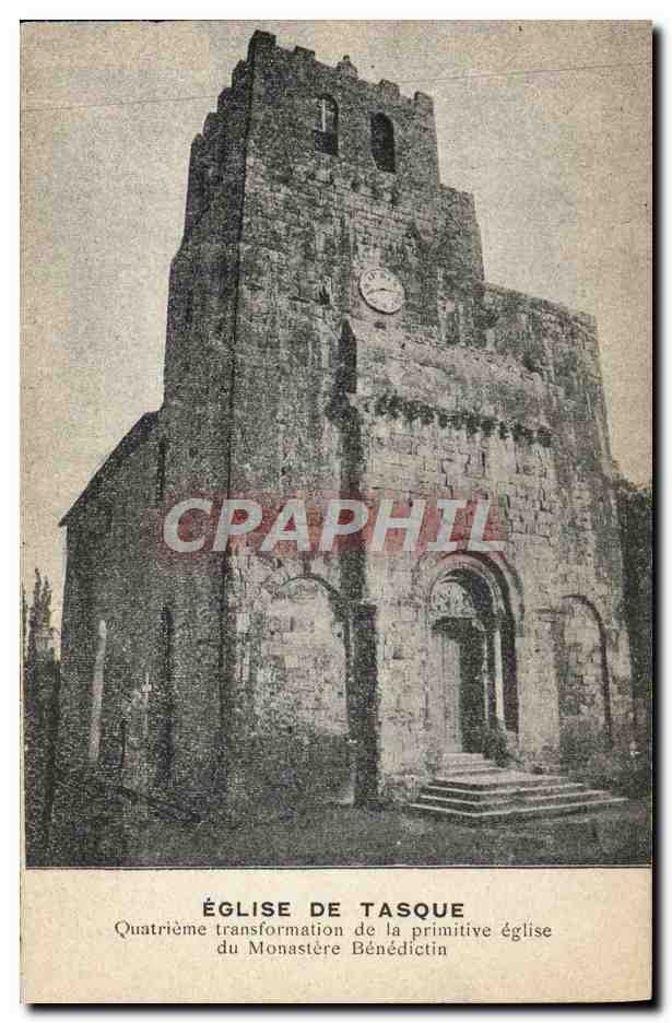 CPA Eglise De Tasque Monastere benedictin