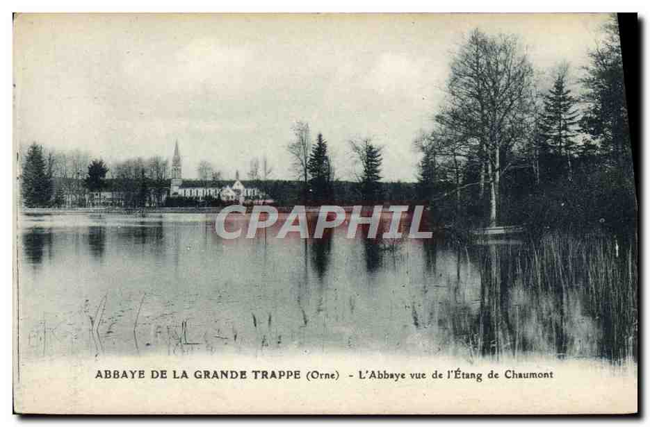 Abbaye de la Grande Trappe (Orne) — Vue de l'Étang de Chaumont — CPAPHIL