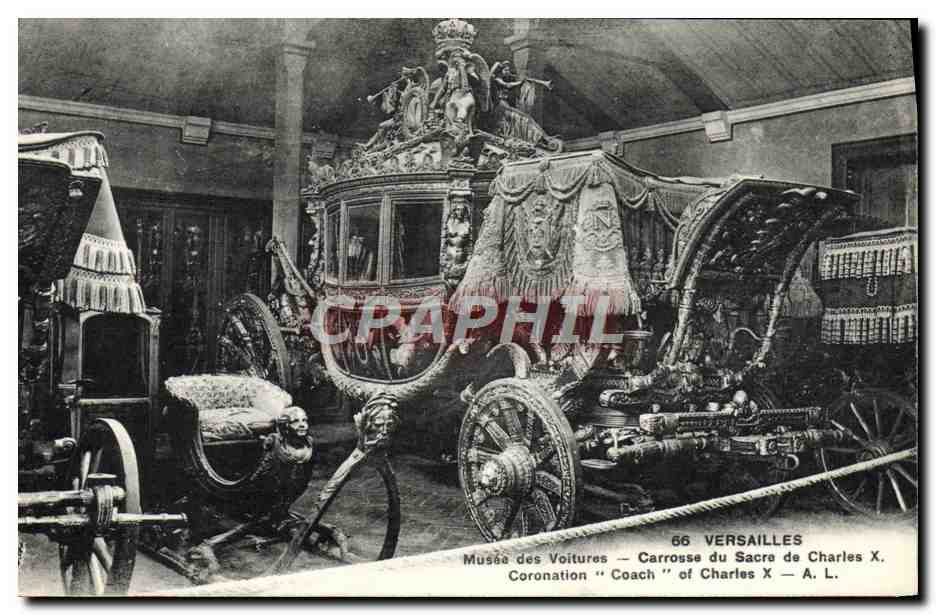 CPA Versailles Musee Des Voitures Carrosse du sacre de Charles X 