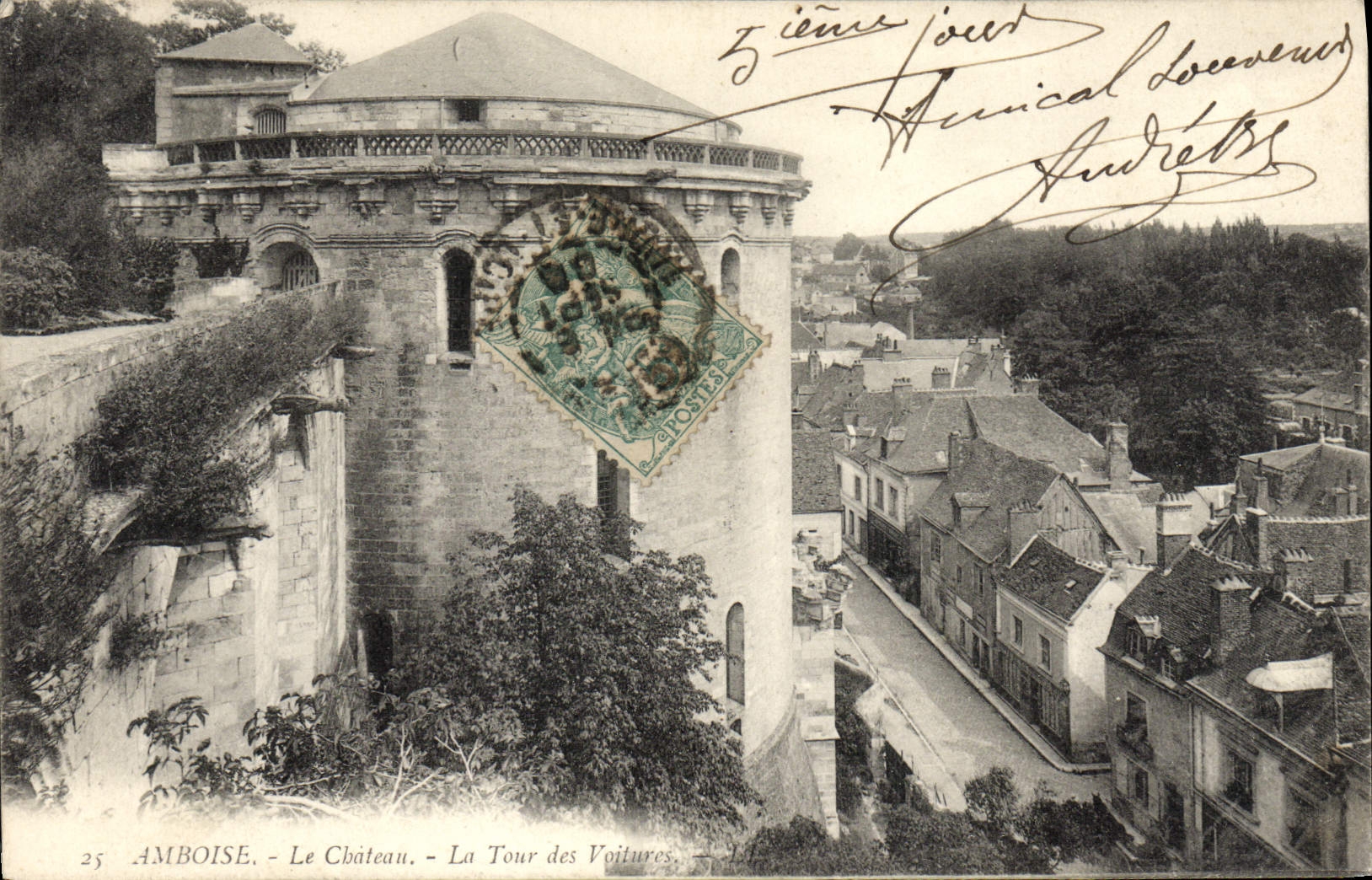 CPA Amboise Le Chateau La Tour Des Voitures