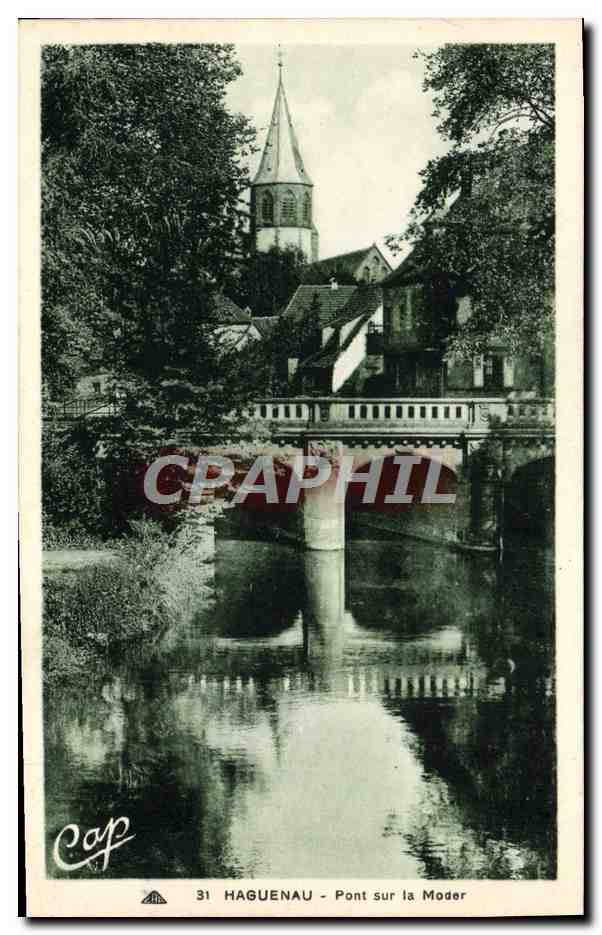 CPA Haguenau Pont Sur La Moder