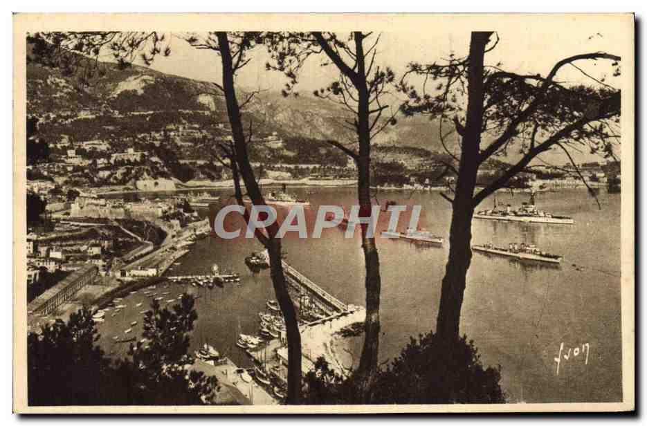 Villefranche-sur-Mer — L'Escadre en rade — Les Éditions d'Art Martel, n° 585