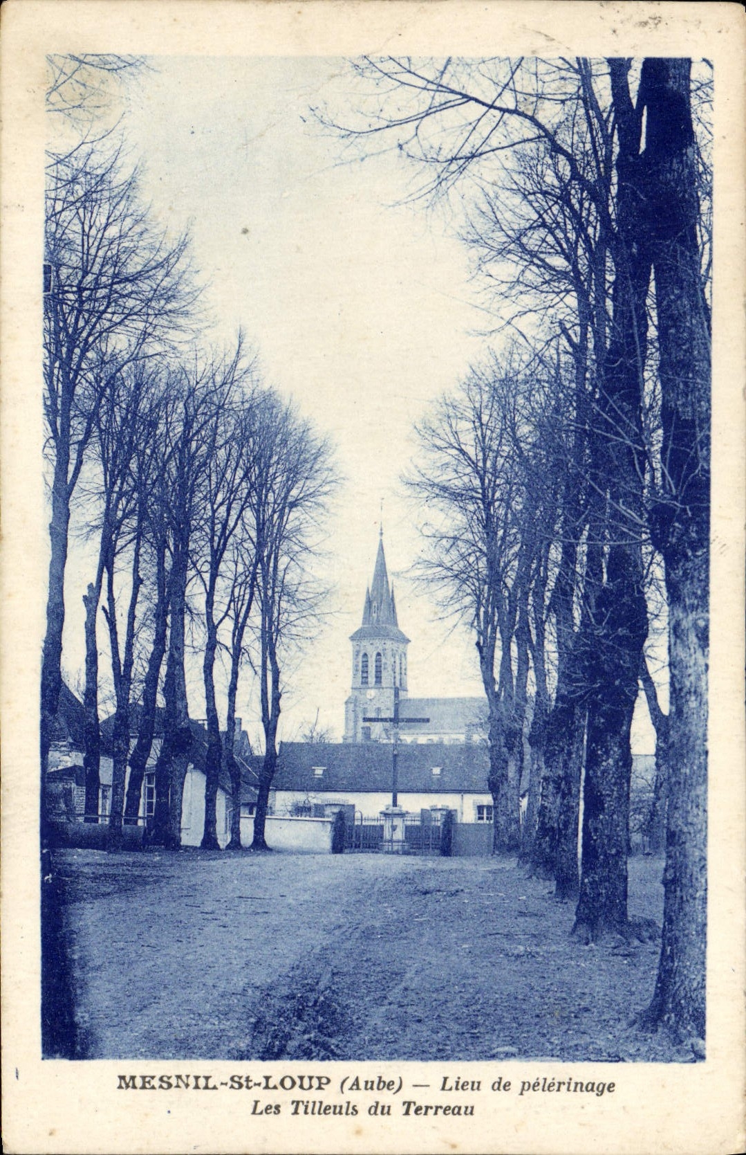 Mesnil-St-Loup (Aube) — Lieu de pèlerinage — Les Tilleuls du Terreau