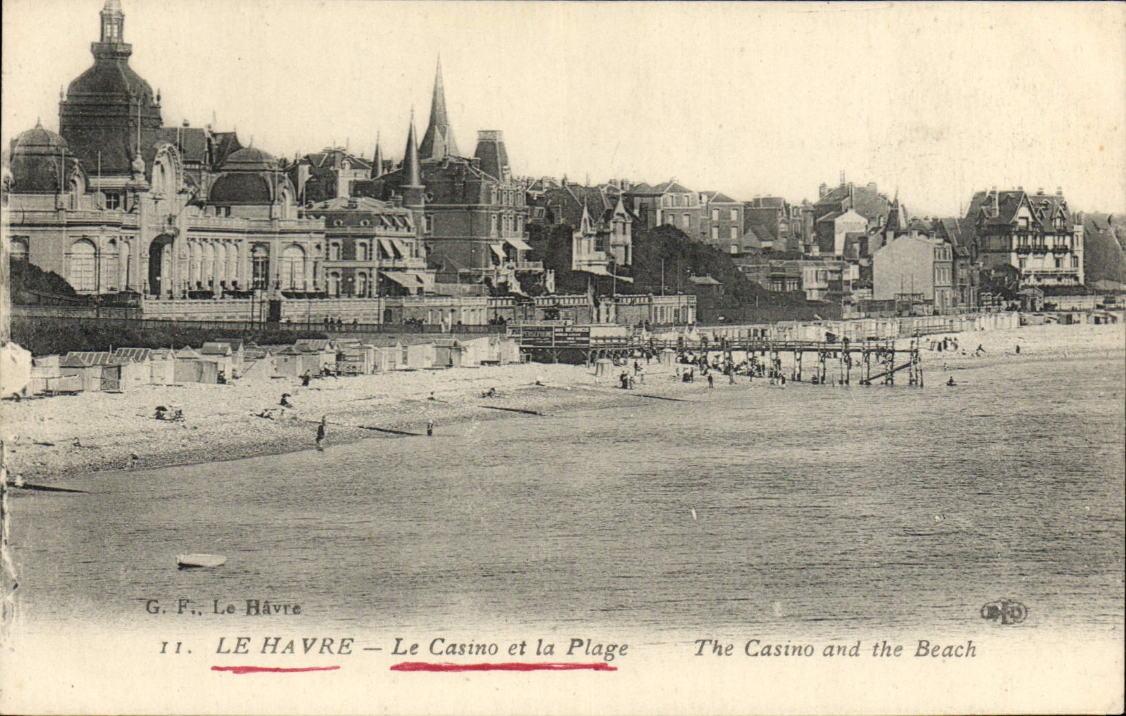 CPA Le Havre Le Casino Et La Plage