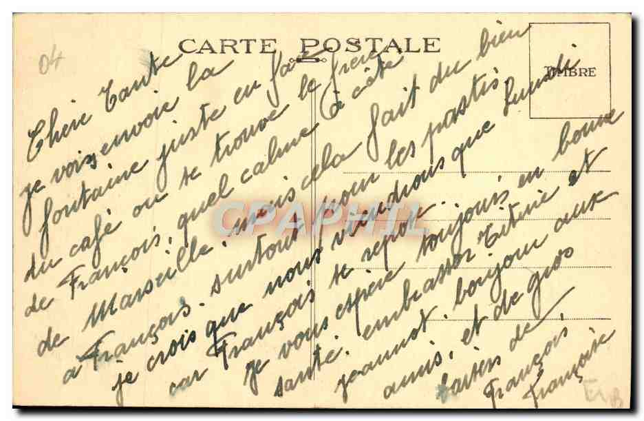 CPA Riez Ancien Portail — Verso