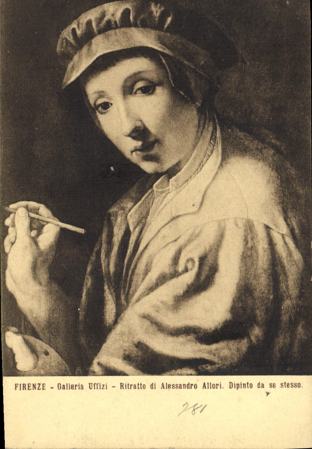 CPA Firenze Galleria Uffizi Ritratto Di Alessandro Allori