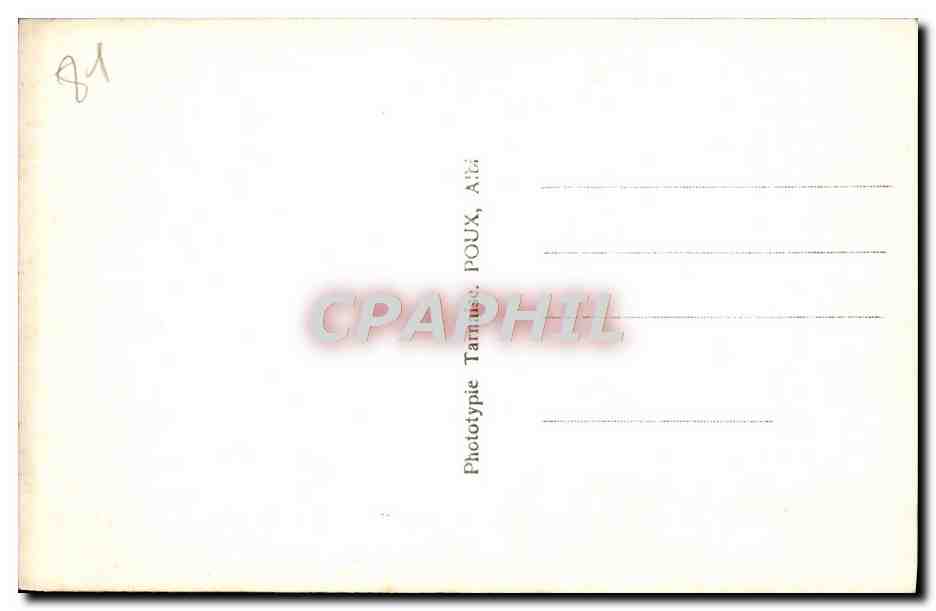 Albi — Catedral de Santa Cecilia — Fototipia POUX, Albi — Reverso