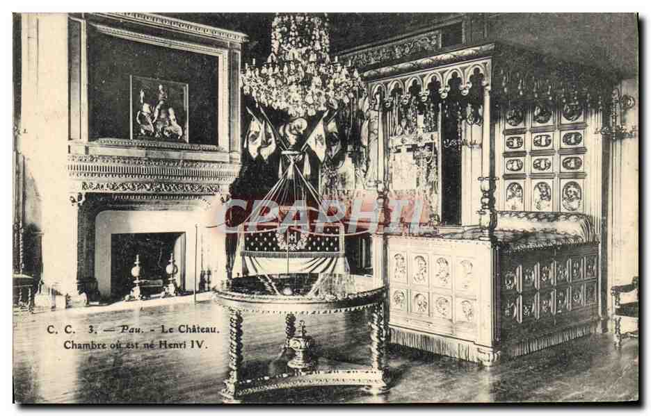 Zimmer, in dem Heinrich IV geboren wurde — Schloss — Pau — C.C. 3