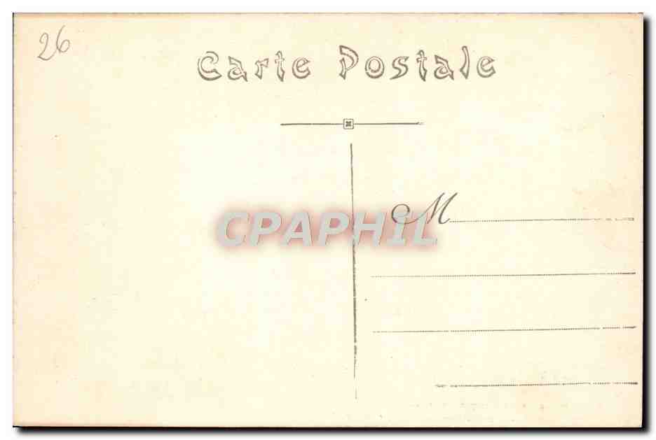 Forêt de LENTÉ (Drôme) — Entrée du 1er tunnel — CPAPHIL — Verso