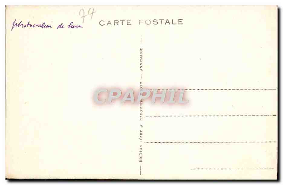 CPA Le Giffre et le Tenneverge Le Fer a Cheval Sixt — Rückseite