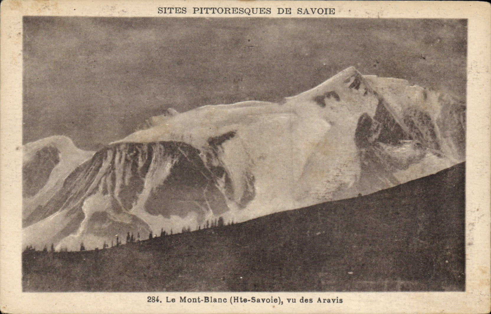 CPA Le Mont Blanc vu des Aravis