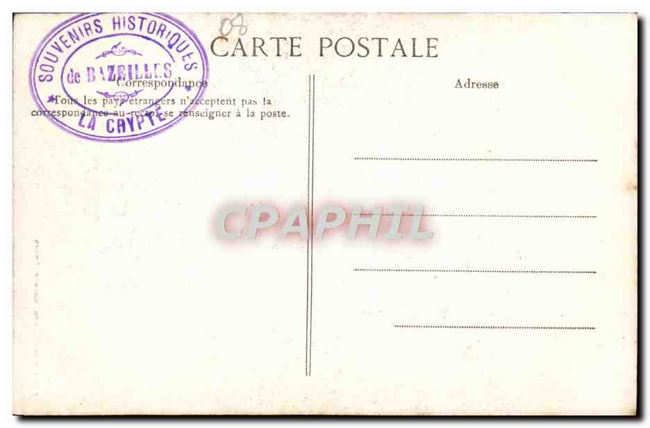 Bazeilles — La Crypte — Monument aux enfants de la Bavière morts le 1er septembre 1870 — Suzaïne-Pierson, n°107 — Back