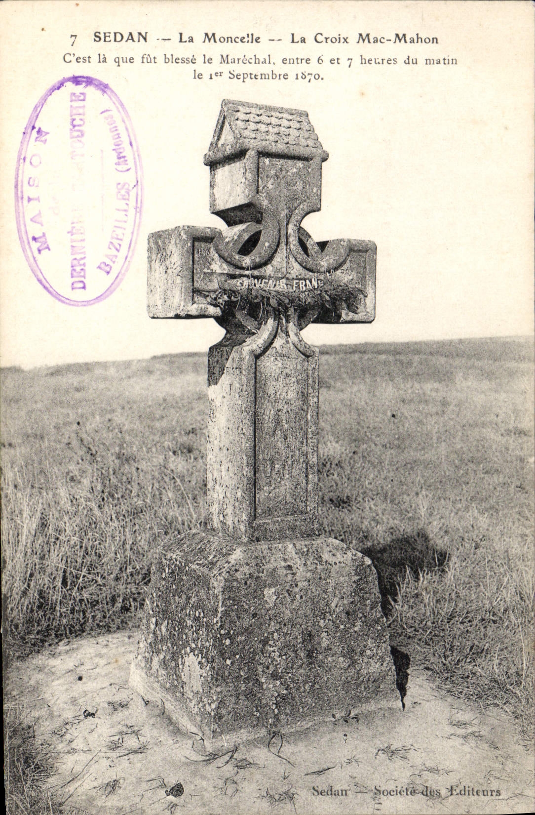 CPA Sedan La Moncelle La Croix Mac Mahon Militaria 