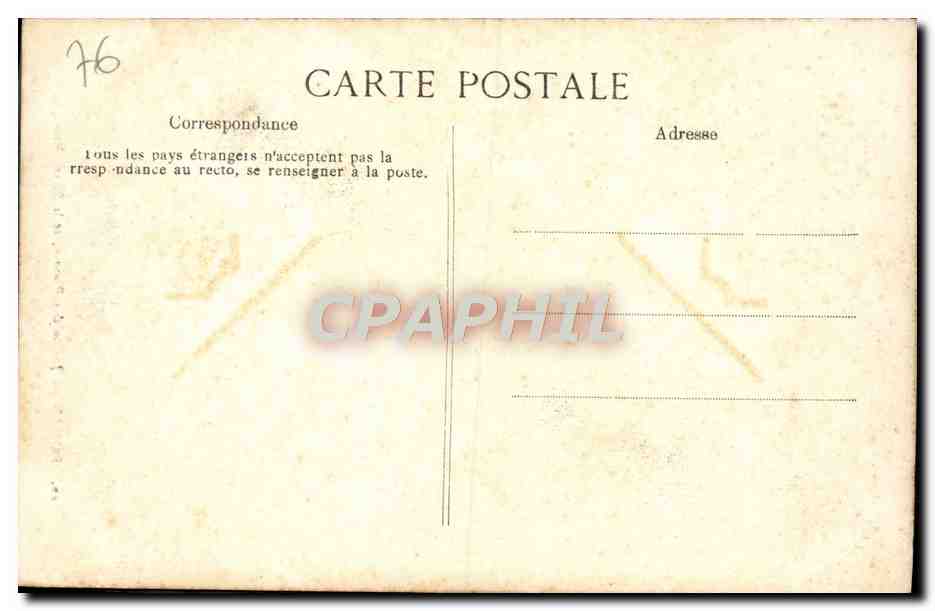 CPA Rouen Jardin des Plantes Et la Pierre Runique — Rückseite