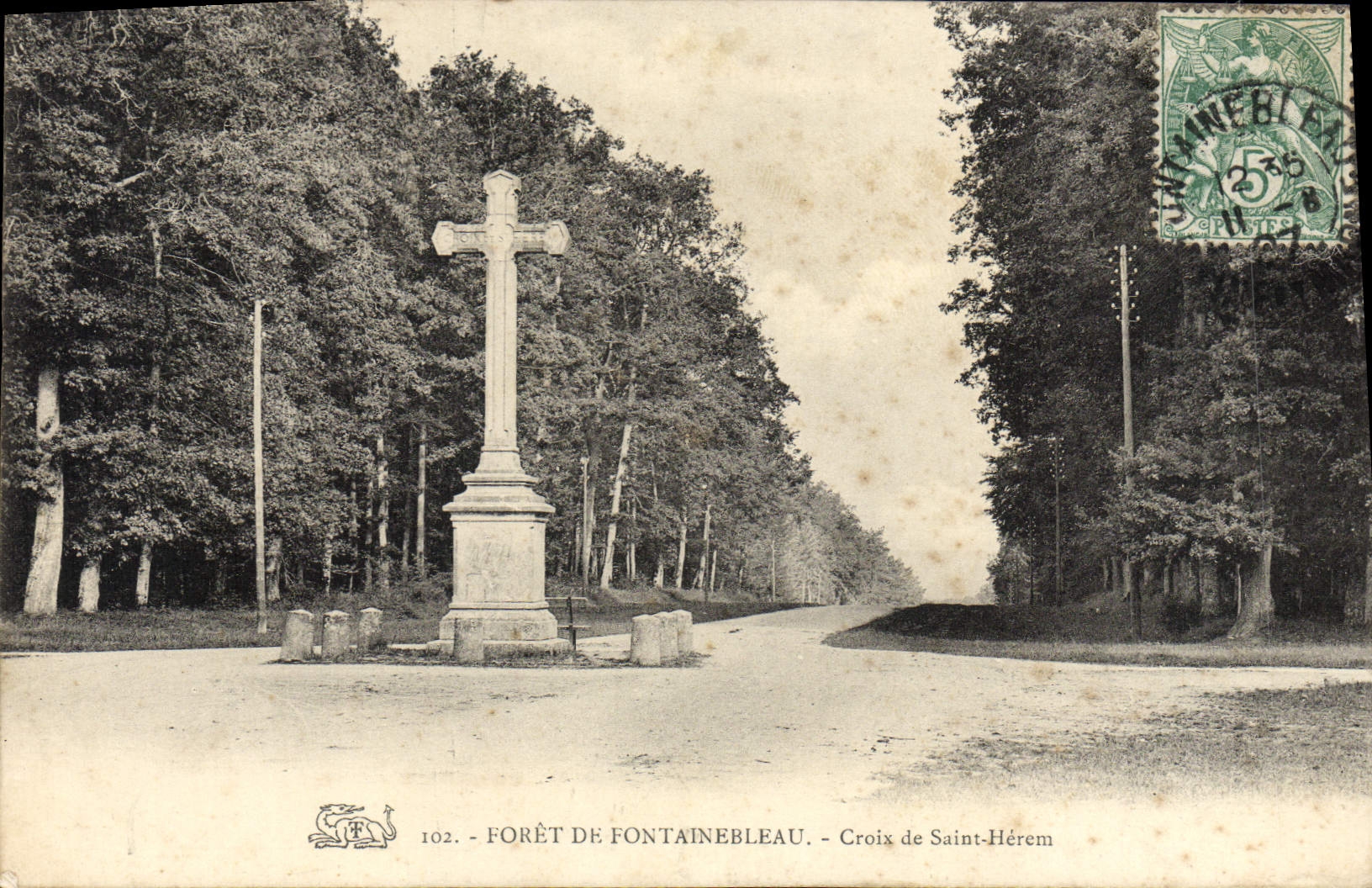 Bosque de Fontainebleau — Croix de Saint-Hérem — Editor : 102