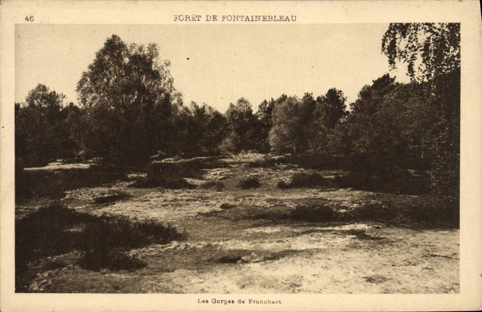Les Gorges de Franchart — Forêt de Fontainebleau — E. Papeghin, Paris